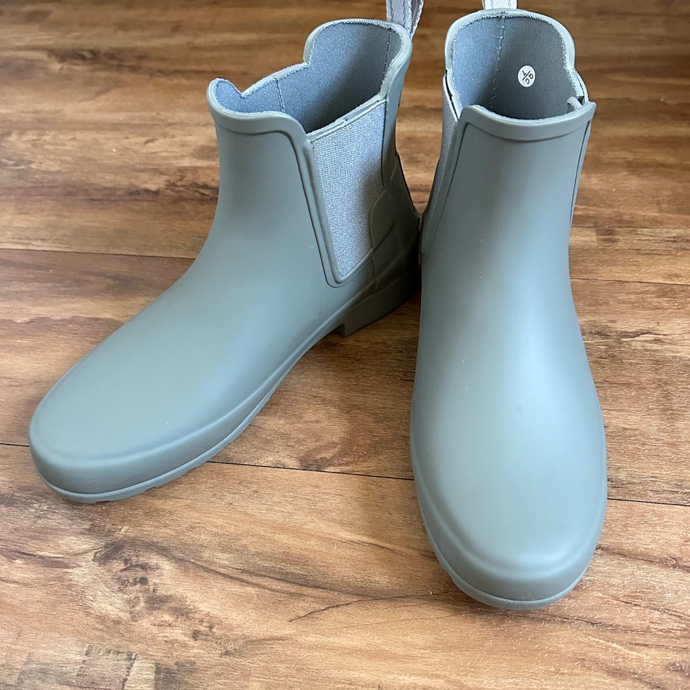 Hunter Original Refined Chelsea Boots Women's Boots Docker Grey size 7 like new